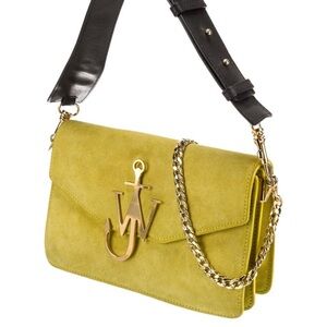 Elegant Yellow Crossbody Bag with Gold Chain